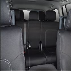 FRONT Seat Covers + Rear Full-length Cover Custom Fit  Lexus LX570 (2016-now) Premium Neoprene, Waterproof | Supertrim 