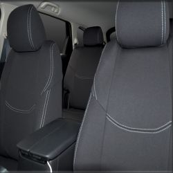 FRONT Full-Length with Map Pockets & Rear Full-length Seat Covers Custom Fit Mazda CX-9 TC (2016-Now), Premium Neoprene, Waterproof | Supertrim