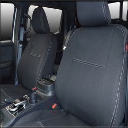 FRONT Full-Back Seat Covers with Map Pockets Custom Fit Mercedes-Benz X-Class 470 (2017-2020) Premium Neoprene (Automotive-Grade) 100% Waterproof