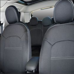 FRONT Seat Covers Full-Length With Map Pockets & Rear Full-length Custom Fit Mini Cooper (2015-now) Premium Neoprene, Waterproof | Supertrim