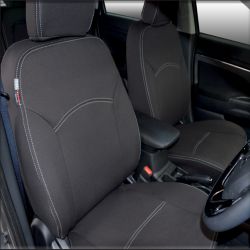FRONT Seat Covers With Full-back Custom Fit Mitsubishi ASX XA/XB/XC (2010-2018), Premium Neoprene (Automotive-Grade) 100% Waterproof