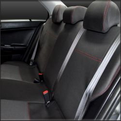 Supertrim REAR Seat Covers, Snug Fit Mitsubishi Lancer CH (2002-2007) or CJ (2007-2012) or CJ/CF (2013-2017), Premium Neoprene (Automotive-Grade) 100% Waterproof