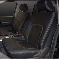 Seat Covers FRONT Pair Snug Fit For Nissan Navara D40 (Nov 2005 - May 2015), Premium Neoprene (Automotive-Grade) 100% Waterproof