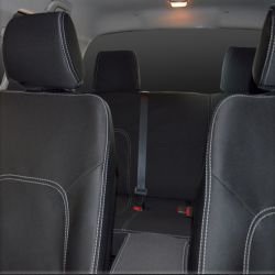 Seat Covers Front Pair Full-back With Map Pockets & Rear Snug Fit For Nissan Navara D40 (Nov 2005 - May 2015), Premium Neoprene (Automotive-Grade) 100% Waterproof