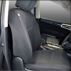FRONT Seat Covers Full-Length with Map Pockets Custom Fit Nissan Pathfinder R52 (2014-2020), Premium Neoprene | Supertrim