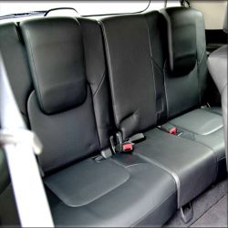3rd Row Seat Covers Full-length Custom Fit Nissan Patrol Y62 (2013-Now), Premium Neoprene, Waterproof | Supertrim