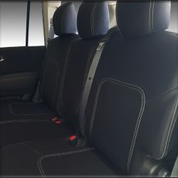 Middle Row Seat Covers Full-length Custom Fit Nissan Patrol Y62 (2013-Now), Premium Neoprene | Supertrim