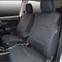 FRONT Seat Covers Full-Length with Map Pockets Custom Fit Mitsubishi Outlander ZL (2019-2021), Premium Neoprene | Supertrim