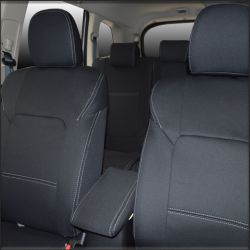 FRONT Full-Length with Map Pockets & Rear Full-length Seat Covers Custom Fit Mitsubishi Outlander ZL (2019-2021), Premium Neoprene, Waterproof | Supertrim