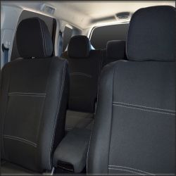 FRONT Standard & REAR Full-length Seat Covers Custom Fit Mitsubishi Outlander ZG/ZH (2006-2012), Premium Neoprene, Waterproof | Supertrim