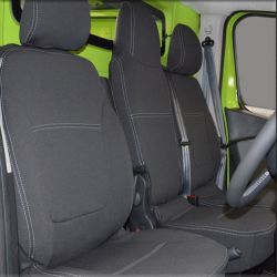 Seat Covers REAR Snug Fit for Renault Trafic Crew Van (2016-Now), Premium Neoprene (Automotive-Grade) 100% Waterproof 