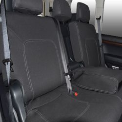 REAR seat covers Full-length Custom Fit Toyota Landcruiser 300 Series (2021-Now) - Sahara, Sahara ZX, Heavy Duty Neoprene, Waterproof | Supertrim