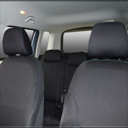 FRONT Seat Covers Full-Length With Map Pockets & Rear Full-length Custom Fit Skoda Yeti 5L (2011-2017), Premium Neoprene, Waterproof | Supertrim