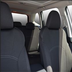 FRONT Full-back with Map Pockets & REAR Full-back Seat Covers Custom Fit Subaru Forester (2018-Now), Premium Neoprene, Waterproof | Supertrim