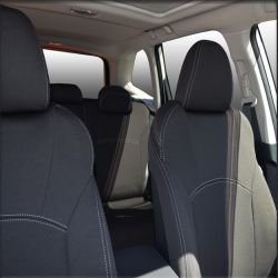 FRONT Full-back with Map Pockets & REAR Full-back Seat Covers Custom Fit Subaru WRX (2014-Now), Premium Neoprene, Waterproof | Supertrim