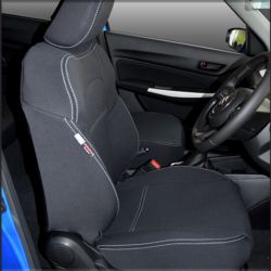 FRONT Seat Covers Full-Length with Map Pockets Custom Fit Suzuki Baleno (2016-Now), Premium Neoprene | Supertrim 