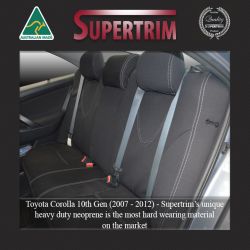 REAR Seat Covers Custom Fit Toyota Corolla Hatch or Sedan E150 (2007-2012) , Premium Neoprene (Automotive-Grade) 100% Waterproof