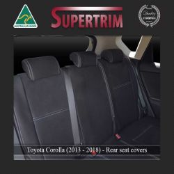 REAR Seat Covers Custom Fit Toyota Corolla Hatch or Sedan E170 or E180 (2013-2018), Premium Neoprene (Automotive-Grade) 100% Waterproof