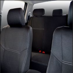 Seat Covers Front 2 Buckets With No Side Airbags Full-back With Map Pockets & Rear Snug Fit for Hilux MK.7 (April 2005 - July 2011) Premium Neoprene (Automotive-Grade) 100% Waterproof