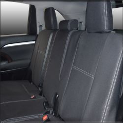 2nd Row Seat Covers Full-back Snug Fit for Toyota Kluger (Mar 2014 - Now), Premium Neoprene (Automotive-Grade) 100% Waterproof