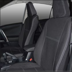 Seat Covers FRONT PAIR Custom Fit Toyota Rav4 XA40 (2013 - 2018), Premium Neoprene (Automotive-Grade) 100% Waterproof