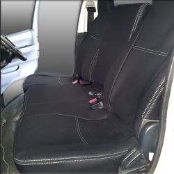 FRONT BUCKET BENCH COMBO Seat Covers Custom Fit Toyota Hiace (1990 - 2019), Heavy Duty Neoprene (Automotive-Grade) 100% Waterproof | Supertrim