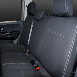 Seat Covers 2nd Row Custom Fit Volkswagen Amarok (Feb 2011 - 2022), Heavy Duty Neoprene (Automotive-Grade) 100% Waterproof