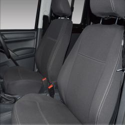 FRONT Seat Covers Full-Length with Map Pockets Custom Fit Volkswagen Caddy Mk.4 (2015-Now), Premium Neoprene | Supertrim 