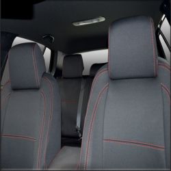 FRONT Seat Covers + Rear Full-length Cover Custom Fit  Volkswagen Golf Mk.6 (2010-2012), Premium Neoprene, Waterproof | Supertrim 