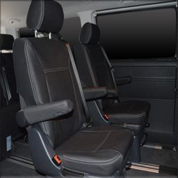 2nd Row Seat Covers (Captain Seats) Custom Fit VOLKSWAGEN MULTIVAN T6 (2015-NOW),  Heavy Duty Neoprene | Supertrim
