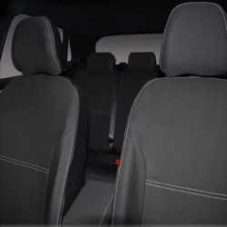 FRONT Seat Covers Full-Length With Map Pockets & Rear Full-length Custom Fit Volkswagen (VW) Polo 6R (2010-2017) or AW (2017-Now) Comfortline, Trendline or GTi, Premium Neoprene, Waterproof | Supertrim