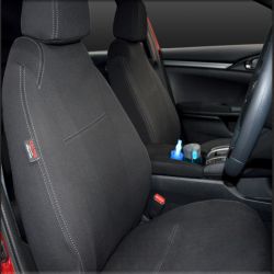FRONT Seat Covers Full-Length with Map Pockets Custom Fit Honda Civic 10th Gen (2016-2021), Premium Neoprene | Supertrim 
