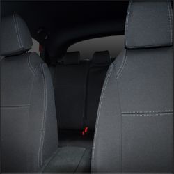 FRONT Seat Covers Full-Length With Map Pockets & Rear Full-length Custom Fit Honda Civic 10th Gen (2016-Now), Premium Neoprene, Waterproof | Supertrim