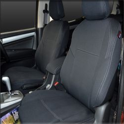 FRONT Seat Covers Custom Fit  Isuzu D-Max RC (May 2012 - 2020), Premium Neoprene (Automotive-Grade) 100% Waterproof | Supertrim