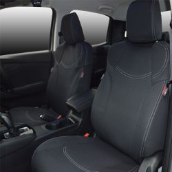 FRONT Seat Covers Full-Length with Map Pockets Custom Fit ISUZU MU-X (2021-Now), Heavy Duty Neoprene | Supertrim 