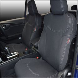 FRONT Seat Covers & REAR Full-length Covers Custom Fit ISUZU MU-X (2021-Now), Heavy Duty Neoprene, Waterproof | Supertrim 