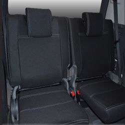 3rd Row Seat Covers Full-length Custom Fit  Isuzu MU-X (Nov 2013 - 2020), Premium Neoprene (Automotive-Grade) 100% Waterproof 
