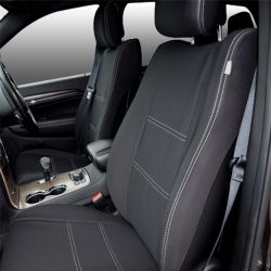 FRONT Seat Covers, Snug Fit for Grand Cherokee WK (2011-2021) Heavy Duty Neoprene (Automotive-Grade) 100% Waterproof