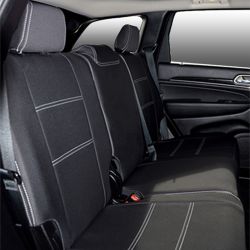 Rear Seat Covers + Armrest Access Snug Fit for Grand Cherokee WK (2011-2021) Heavy Duty Neoprene (Automotive-Grade) 100% Waterproof