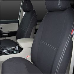 Seat Covers FRONT Pair With Full-Length & Map Pockets Snug Fit Kia Carnival YP (2015 - 2020),  Heavy Duty Neoprene Waterproof | Supertrim