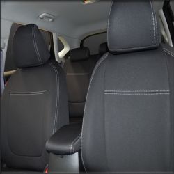 FRONT Seat Covers & REAR Full-length Cover Custom Fit Kia Seltos (2019-Now), Heavy Duty Neoprene, Waterproof | Supertrim 