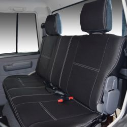 REAR Full-length Seat Covers Custom Fit TOYOTA Landcruiser Wagon J76 Series Series, Premium Neoprene (Automotive-Grade) 100% Waterproof