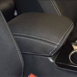 CONSOLE Lid Cover Snug Fit For Mitsubishi Pajero Sport (2015 - Current), Premium Neoprene (Automotive-Grade) 100% Waterproof