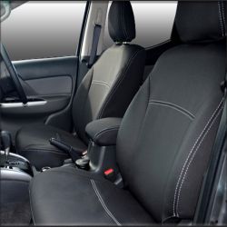 FRONT Seat Covers Full-Length with Map Pockets Custom Fit Mitsubishi Triton MN (2009-2014), Heavy Duty Neoprene | Supertrim 