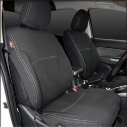 Supertrim FRONT Seat Covers, Custom Fit Mitsubishi Triton MN (2009-2015), Premium Neoprene (Automotive-Grade) 100% Waterproof