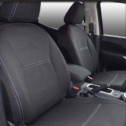 Seat Covers FRONT 2 Bucket Seats Snug Fit for Nissan Navara NP300 (May 2015 - Now) Premium Neoprene (Automotive-Grade) 100% Waterproof