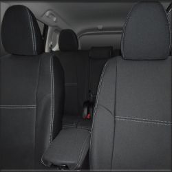 FRONT Full-back with Map Pockets & REAR Full-back with Armrest Cover for Nissan X-Trail T32 (2014-2021), Premium Neoprene, Waterproof | Supertrim