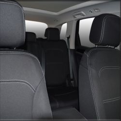FRONT Seat Covers + Rear Full-length Cover Custom Fit  Volkswagen Touareg (2018-now), Premium Neoprene, Waterproof | Supertrim 